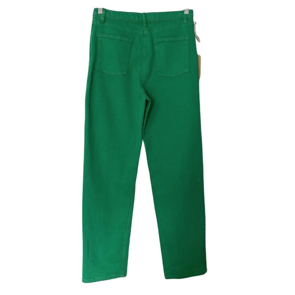 NWT ARITZIA WILFRED THE MELINA JEANS IN ALIEN GREEN - 8 - Picture 3 of 11